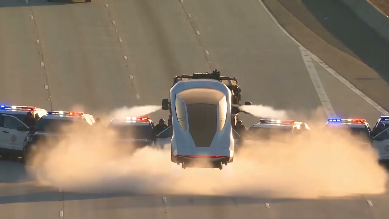 Roadblock Flyover generated video with sound
