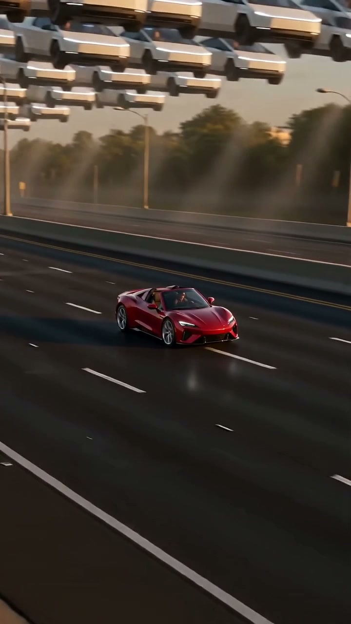 Sky Traffic generated video with sound